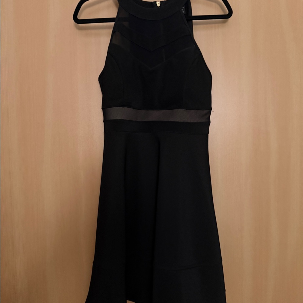 Windsor Black Halter Mini Dress